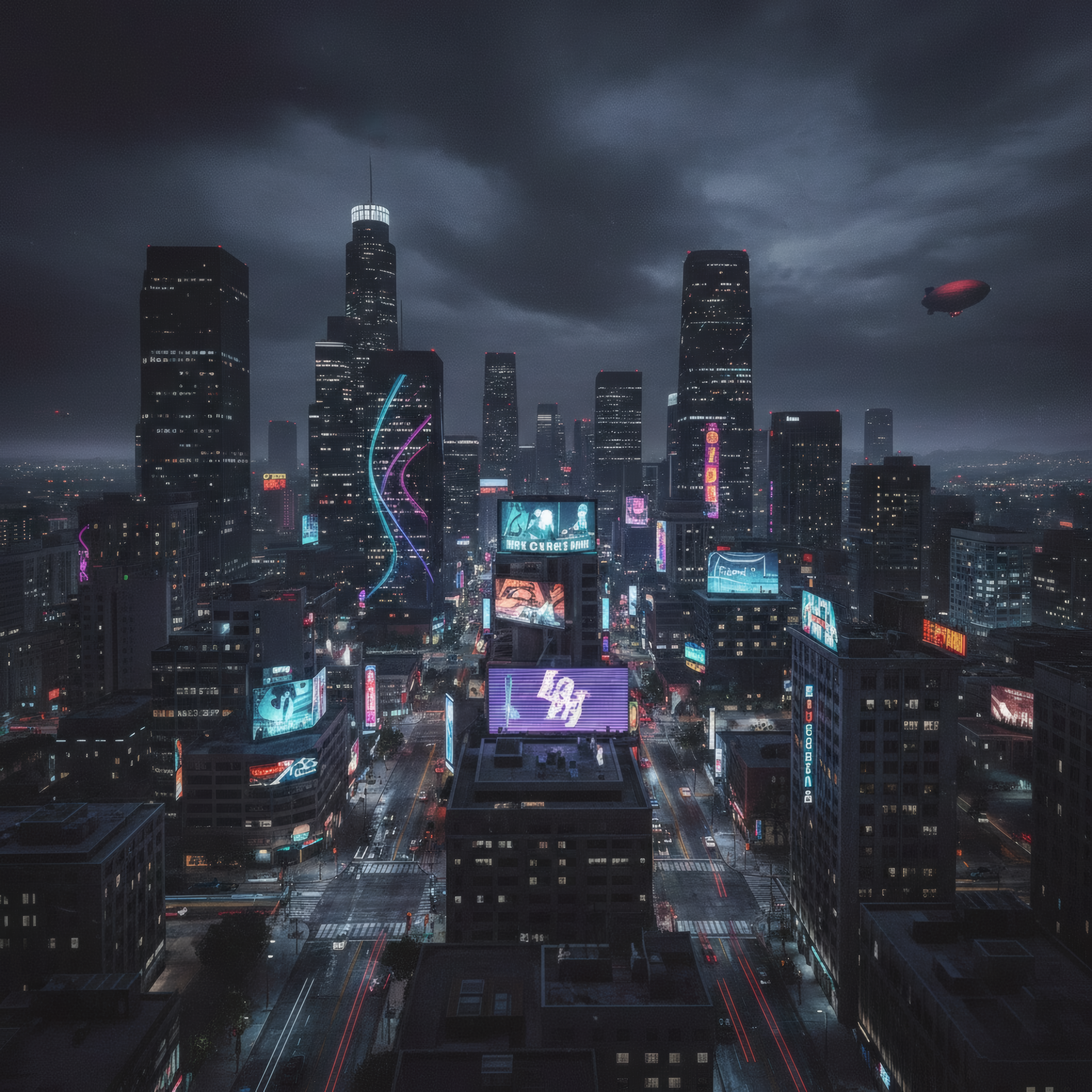 Union City — ville futuriste de nuit